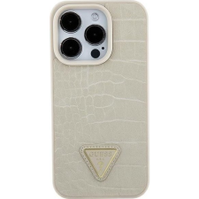 Guess GUHCP15SPCRTHCD Croco Triangle Metal Logo Tok iPhone 13 / 14 / 15 - Arany (GUE003208) tok és táska