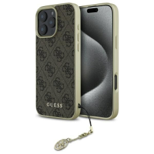 Guess GUHCP16LGF4GBR 4G Charms Collection keménytok iPhone 16 Pro - barna tok és táska