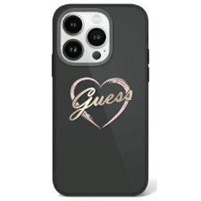 Guess GUHCP16LHCHGSPK IML Heart keménytok iPhone 16 Pro - fekete tok és táska