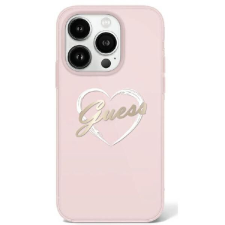 Guess GUHCP16LHCHGSPP IML Heart keménytok iPhone 16 Pro - rózsaszín tok és táska