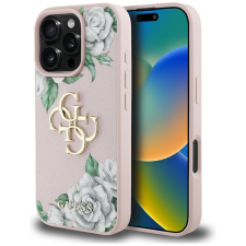 Guess GUHCP16LPGROP4MP Grained Roses Big 4G Logo tok iPhone 16 Pro - rózsaszín tok és táska