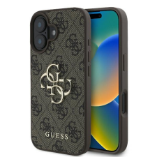Guess GUHCP16S4GMGBR 4G Big Logo keménytok iPhone 16 - barna tok és táska
