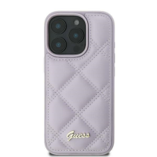 Guess GUHCP16SPSQSQSU Quiled Metal Logo keménytok iPhone 16 - lila tok és táska