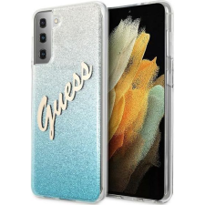 Guess GUHCS21MPCUGLSBL S21+ G996 Kék Csillogó Színátmenetes Script Keménytok (GUE935BLU) tok és táska