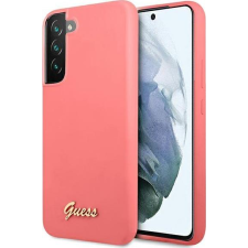Guess GUHCS22MLSLMGFU S22+ S906 Fukszia Szilikon Script Metal Logo Keménytok (GUE1566) tok és táska