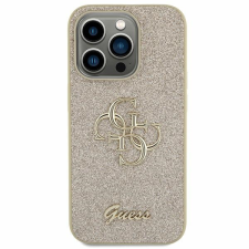 Guess GUHCS23FEHG4SGD S23 FE S711 arany keménytok Glitter Script Big 4G tok és táska