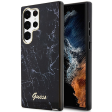 Guess GUHCS23LPCUMAK Samsung Galaxy S23 UltraS918 fekete keménytok Márvány tok és táska