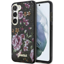 Guess GUHCS23MHCFWSK Samsung Galaxy S23+ S916 fekete keménytok Flower Collection tok és táska