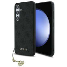 Guess GUHCS24FEGF4GGR 4G Charms Collection keménytok Samsung Galaxy S24 FE - fekete tok és táska