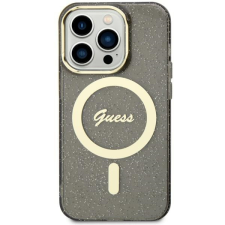 Guess GUHMN61HCMCGK iPhone 11 / Xr 6.1&quot; fekete keménytok Glitter Gold MagSafe tok és táska