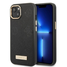 Guess GUHMP13MSAPSTK iPhone 13 6,1&quot; fekete Peony Logo Plate MagSafe keménytok tok és táska