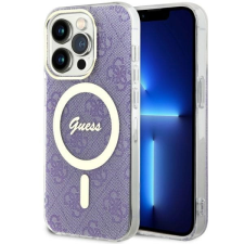 Guess GUHMP14LH4STU iPhone 14 Pro 6.1" lila keménytok 4G MagSafe tok és táska
