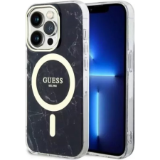 Guess GUHMP14LPCUMAK iPhone 14 Pro 6.1" Fekete Keménytok Marble Magsafe (GUE002783) tok és táska