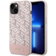 Guess GUHMP14MHGCFSEP iPhone 14 Plus 6,7" rózsaszín keménytok GCube Stripes MagSafe tok és táska