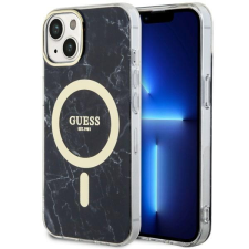 Guess GUHMP14SPCUMAK iPhone 14 6.1" fekete keménytok márvány MagSafe tok és táska