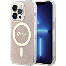 Guess GUHMP15LH4STP iPhone 15 Pro 6.1" Rózsaszín Keménytok IML 4G Magsafe (3666339194680) tok és táska