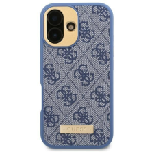 Guess GUHMP16LU4GPRB 4G Logo Plate MagSafe keménytok iPhone 16 Pro - kék tok és táska