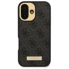 Guess GUHMP16LU4GPRK 4G Logo Plate MagSafe keménytok iPhone 16 Pro - fekete tok és táska
