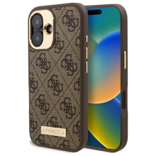 Guess GUHMP16MU4GPRW 4G Logo Plate MagSafe keménytok iPhone 16 Plus - barna tok és táska
