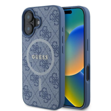 Guess GUHMP16SG4GFRB 4G Ring Classic Logo MagSafe keménytok iPhone 16 - kék tok és táska