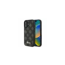 Guess GUHMP16SPGPYSK Peony Script MagSafe keménytok iPhone 16 - fekete tok és táska