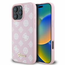 Guess GUHMP16XPGPYSP Peony Script MagSafe keménytok iPhone 16 Pro Max - rózsaszín tok és táska