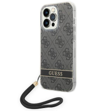Guess GUOHCP14LH4STK iPhone 14 Pro 6,1" fekete 4G Print Strap keménytok tok és táska