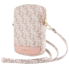 Guess GUWBZPGCSPGP Zip GCube Bottom Stripe táska - rózsaszín tok és táska