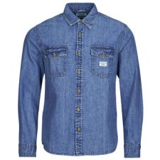 Guess Hosszú ujjú ingek REGULAR LS DENIM SHIRT Kék EU XL férfi ing