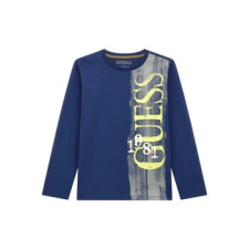 Guess Hosszú ujjú pólók LS T SHIRT Kék 12 ans gyerek póló