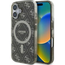 Guess IML 4G Background iPhone 16 Plus MagSafe kemény hátlap tok, barna GUHMP16MH4DTEW ( ) tok és táska