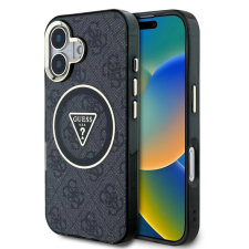 Guess IML 4G Glitter MagSafe hátlaptok iPhone 16 fekete tok és táska
