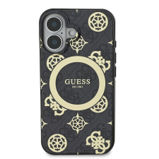 Guess IML 4G Peony MagSafe iPhone 16 Black tok (GUHMP16SH4PYEEK) tok és táska