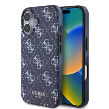 Guess IML Denim Effect MagSafe hátlaptok iPhone 16 sötétkék tok és táska