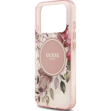 Guess IML Flower & Tonal Circle MagSafe tok Apple iPhone 17 Pro rózsaszín tok és táska