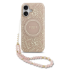 Guess IML FLOWERS MagSafe Apple iPhone 17 Air (6.6) hátlapvédő tok pink (GUHMP17MHCPOFPP)