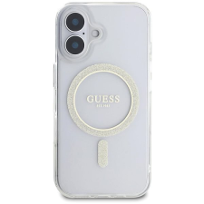 Guess IML Glitter Ring MagSafe iPhone 16 Plus átlátszó tok tok és táska