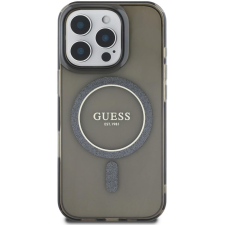 Guess IML Glitter Ring MagSafe iPhone 16 Pro Black tok (GUHMP16LHFGEREK) tok és táska