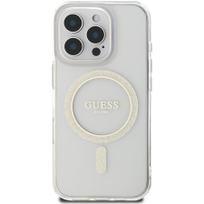 Guess IML Glitter Ring MagSafe iPhone 16 Pro Max átlátszó tok mobiltelefon kellék