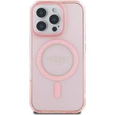 Guess IML Glitter Ring MagSafe iPhone 16 Pro Max Pink tok (GUHMP16XHFGEREP) tok és táska