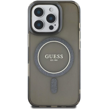 Guess IML Glitter Ring MagSafe Zadní Kryt pro iPhone 16 Pro Max Black tok és táska