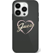 Guess IML Heart iPhone 16 Pro Max kemény hátlap tok, fekete GUHCP16XHCHGSPK (GUE4172) tok és táska