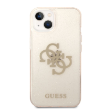 Guess iPhone 14 Pro Max Guess Big 4G Glitter tok arany tok és táska