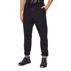 Guess JEANS, húzózsinóros pamut keverékű sportnadrág, fekete, L
