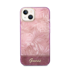 Guess Jungle Apple iPhone 14 Plus hátlap tok, rózsaszín tok és táska