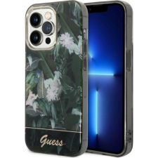 Guess Jungle Collection Apple iPhone 14 Pro hátlap tok, zöld (GUE2257) tok és táska