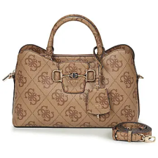 Guess Kézitáskák JANIE LOGO GIRLFRIEND SATCHEL Barna Egy méret kézitáska és bőrönd