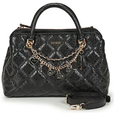 Guess Kézitáskák LIBBY 2 COMP SATCHEL Fekete Egy méret kézitáska és bőrönd