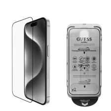 Guess Kijelzővédő 2.5D iPhone 16 Pro Max készülékhez fekete mobiltelefon kellék