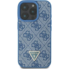 Guess Leather Metal Logo Strass Crossbody iPhone 16 Pro Max kemény hátlap tok, kék GUHCP16XP4TDSCPB (GUHCP16XP4TDSCPB)